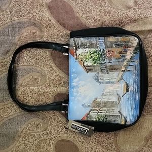 Cee Klein Hand Painted Venicr Handbag NWT